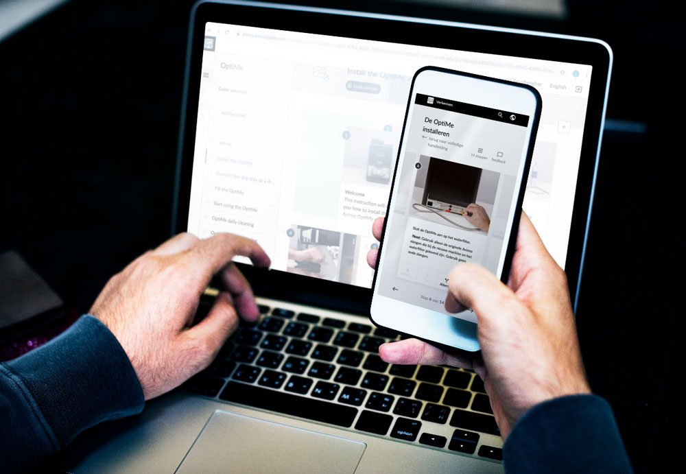 De handleiding uit SwipeGuide is online, op een computer, tablet of mobiele telefoon te gebruiken. Zo is de informatie altijd direct onder handbereik!